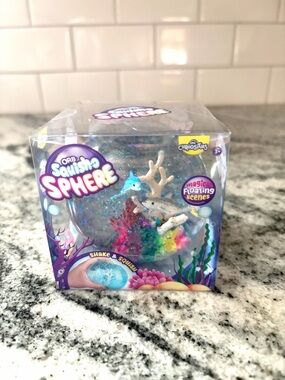 Orb Squish-O Sphere Dolphin 🐬 Aquarium Floating Squishy toy Ocean Viral Tik Tok